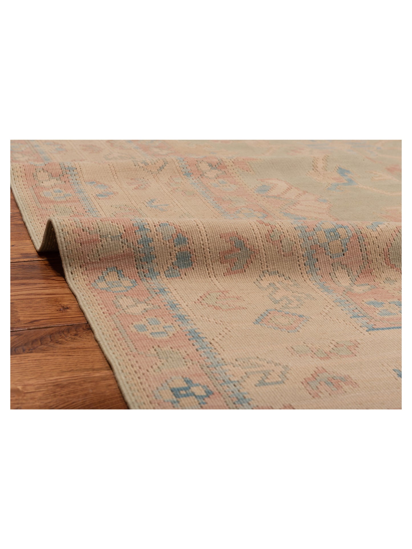 Kilvana Green Beige 8.2x10.9 Hand Woven Rug