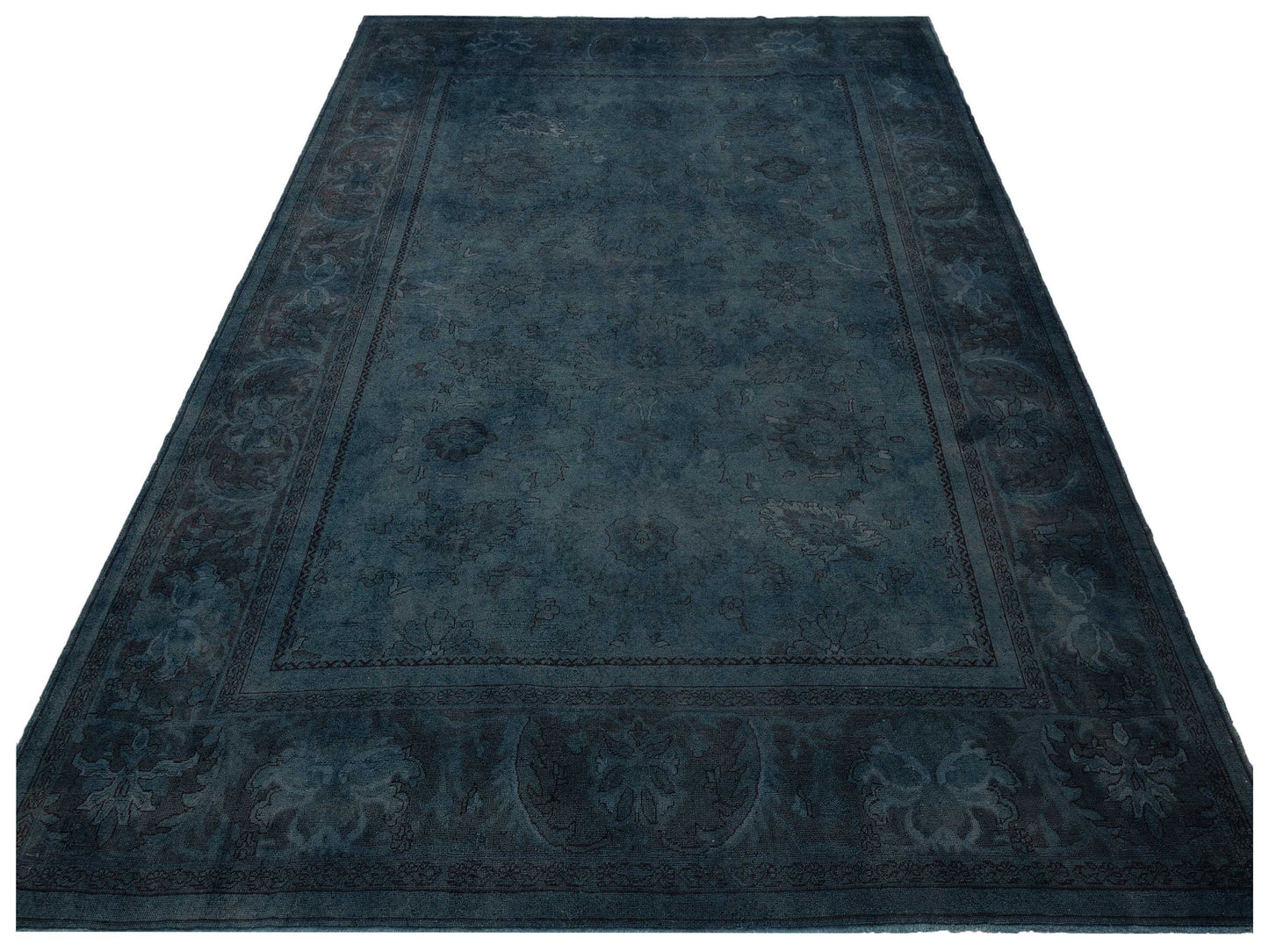 Vintage Navy 10.7x13.10 Hand Knotted Rug