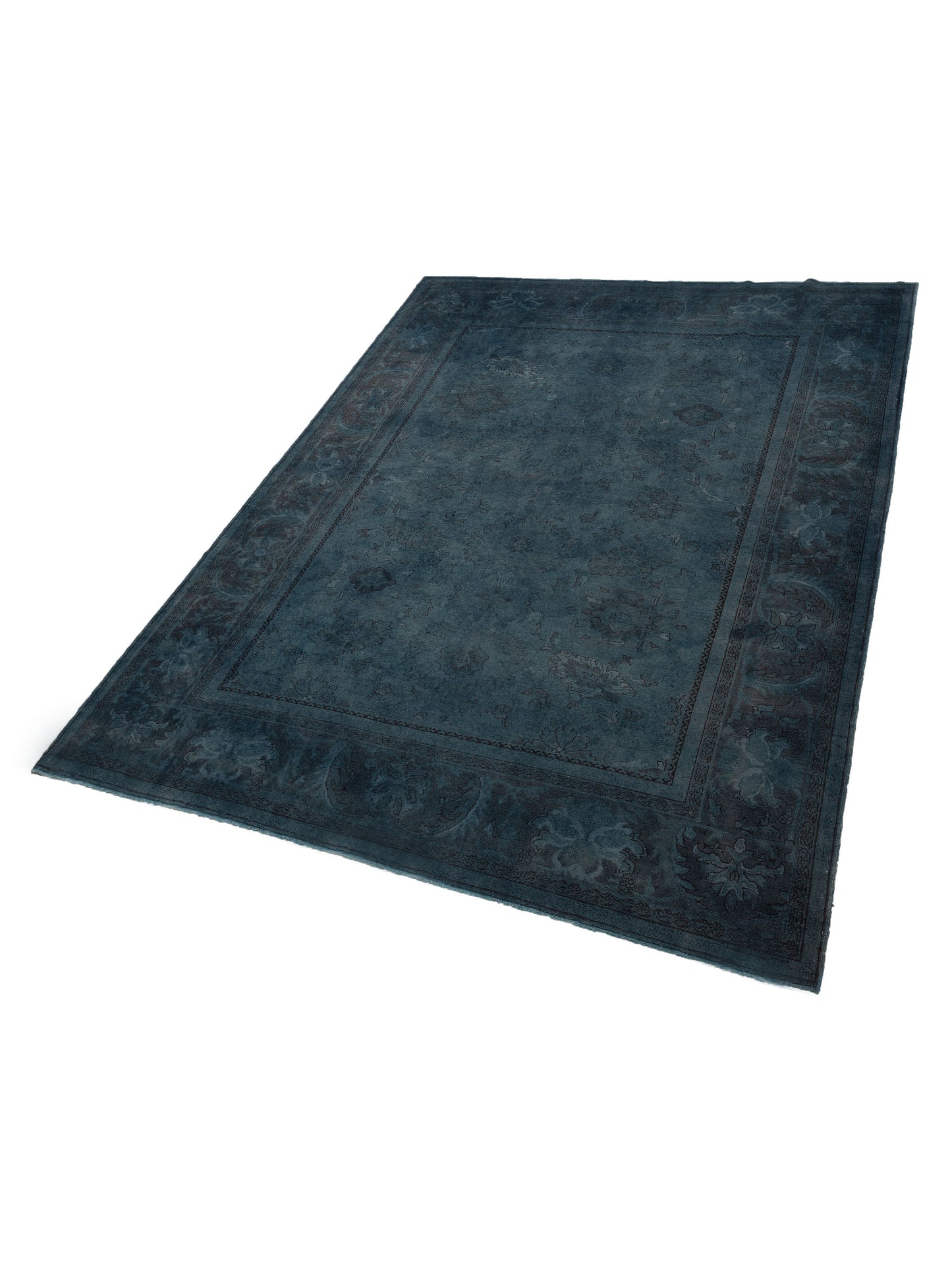 Vintage Navy 10.7x13.10 Hand Knotted Rug