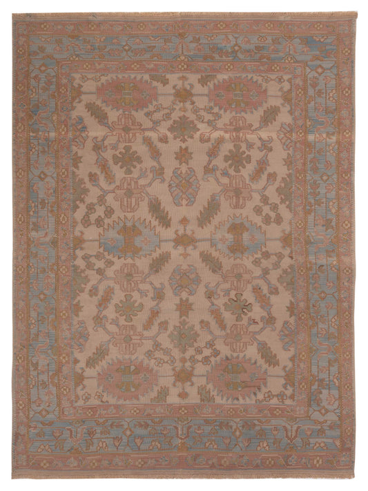 Pasha Transilvanian Kilim  Beige Blue Traditional
