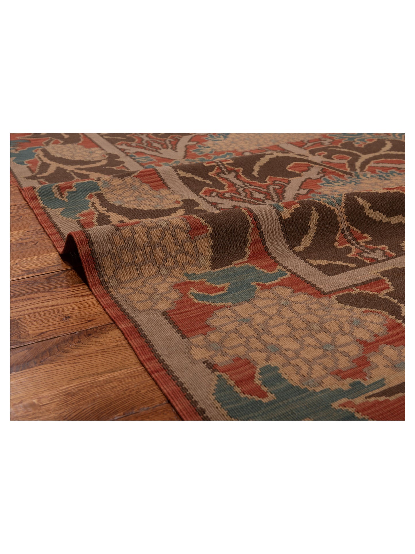 Kilvana Brown Rust 8.2x9.11 Hand Woven Rug