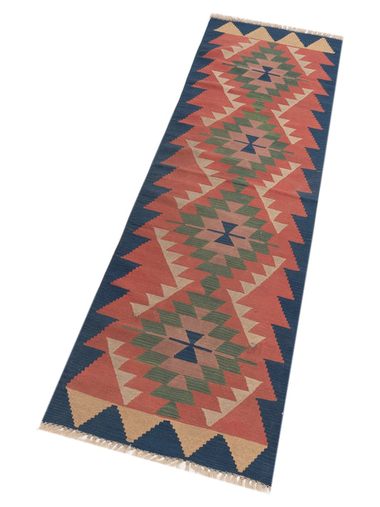 Kilim Multi 2.9x10 Hand Woven Rug