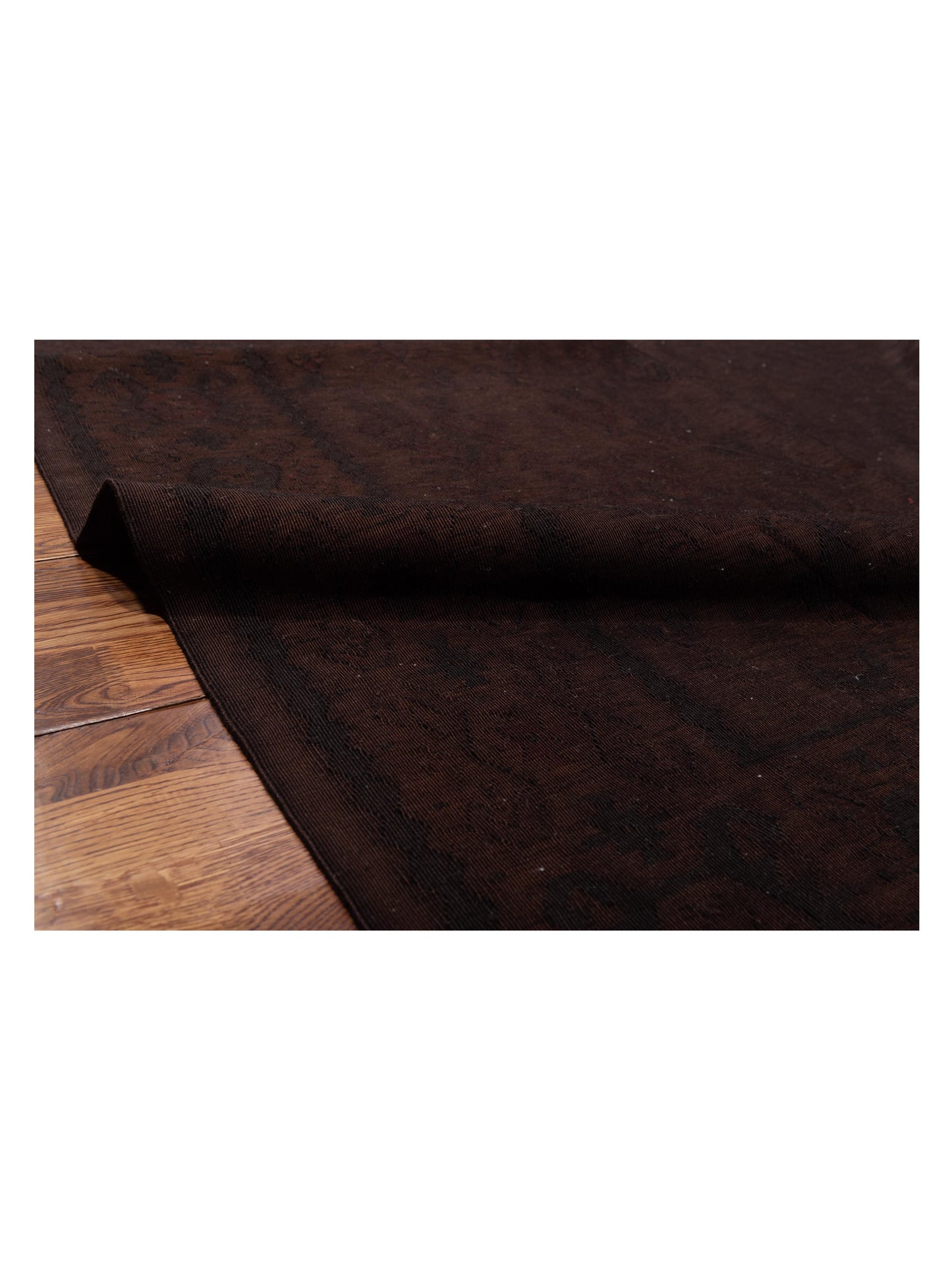 Vintage Dark Brown 8.11x11.10 Hand Knotted Rug