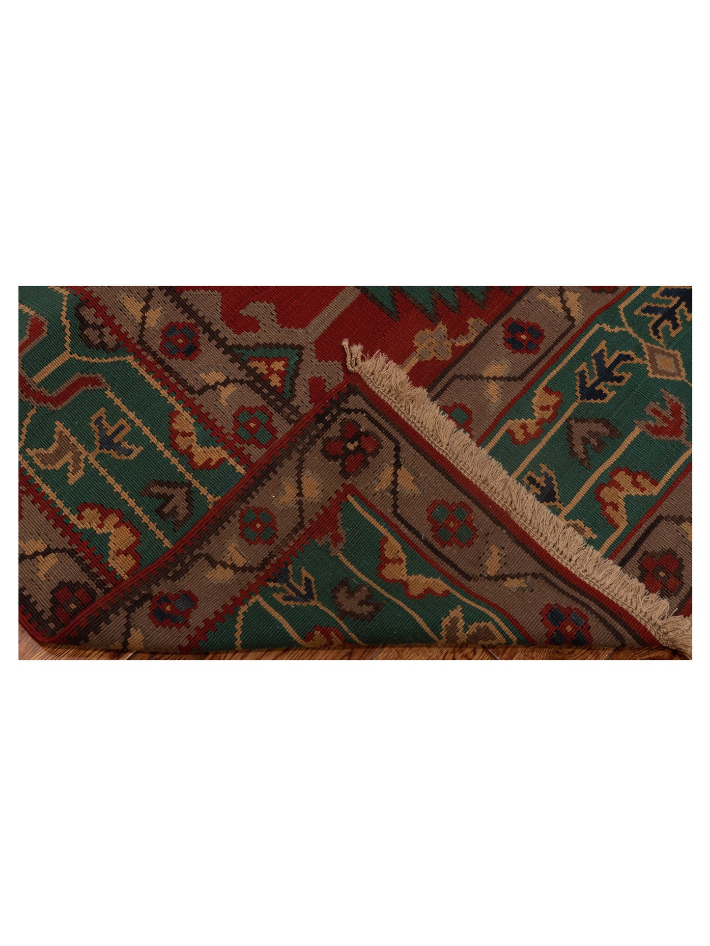 Kilvana Red Blue 8.1x10.5 Hand Woven Rug