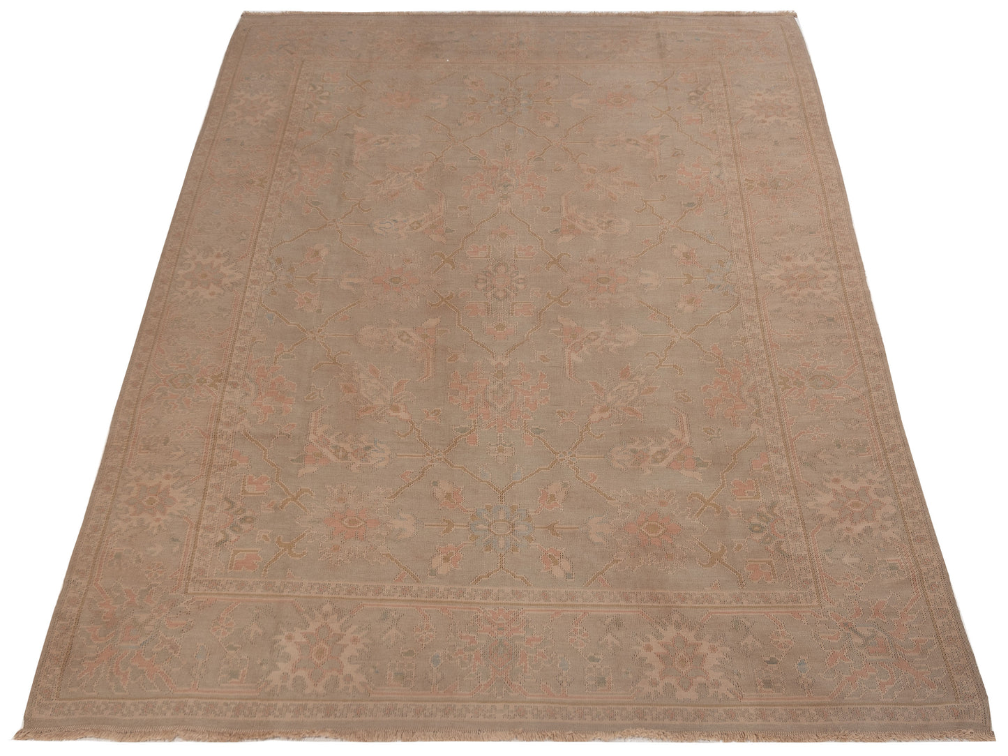Kilvana Light Brown Light Brown 9x11.9 Hand Woven Rug