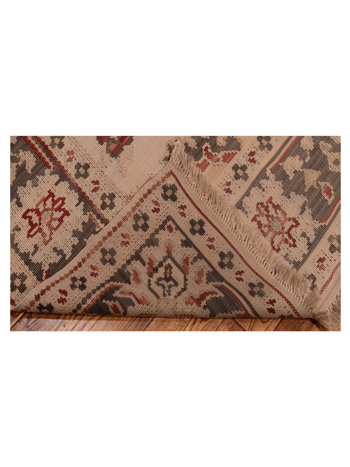 Kilvana Beige Brown 5.8x8 Hand Woven Rug