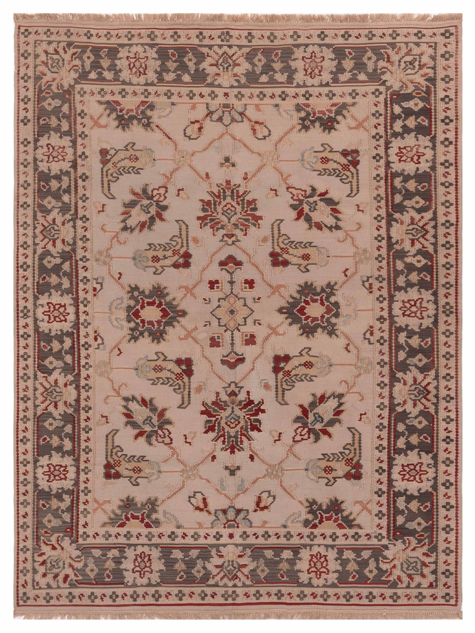 Pasha Transilvanian Kilim  Beige Brown Traditional
