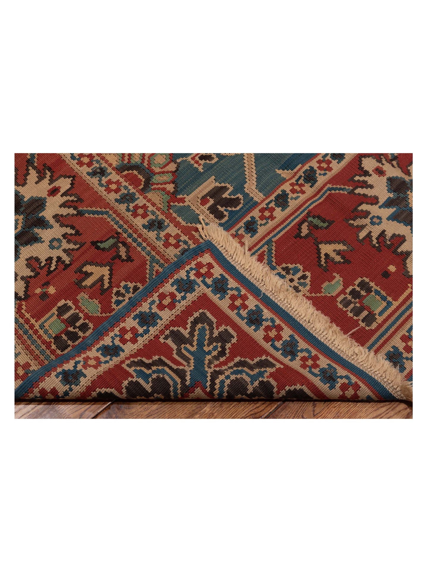 Kilvana Blue Red 9.2x11.10 Hand Woven Rug