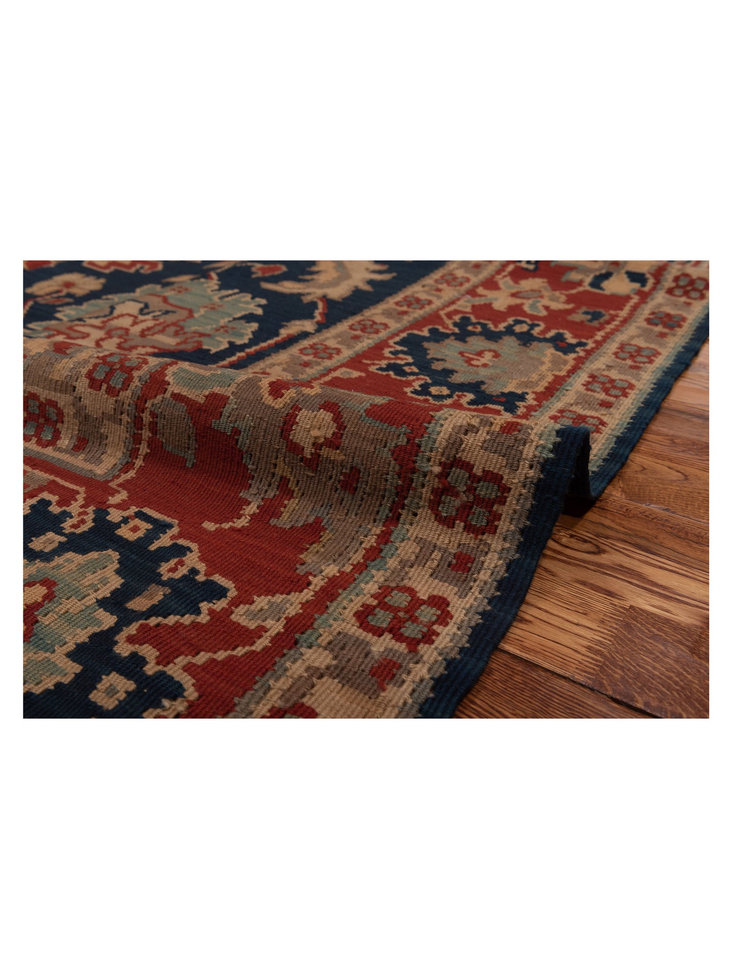 Kilvana Navy Red 6.6x10.2 Hand Woven Rug