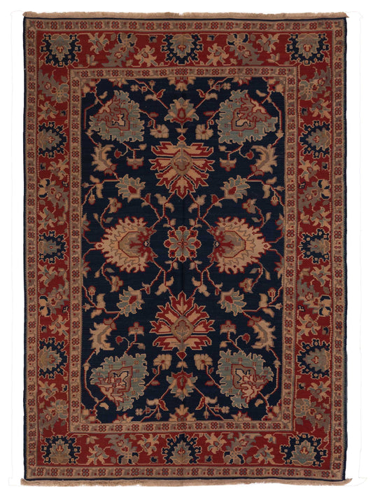 Pasha Transilvanian Kilim  Navy Red Traditional