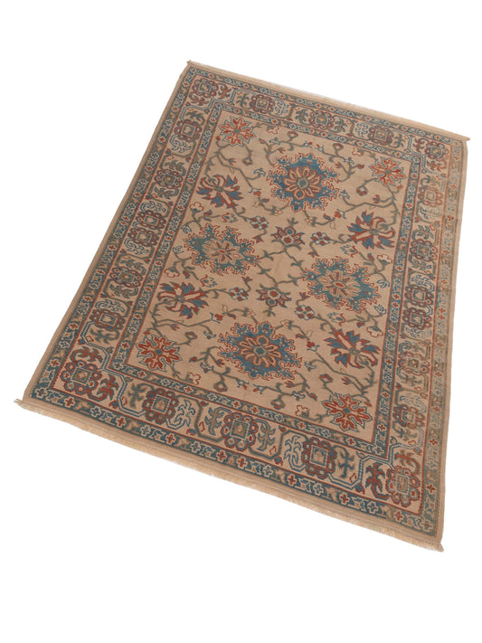 Kilvana Beige Beige 6.8x9.8 Hand Woven Rug