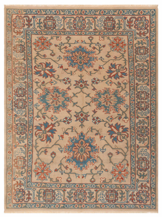 Pasha Transilvanian Kilim  Beige Beige Traditional
