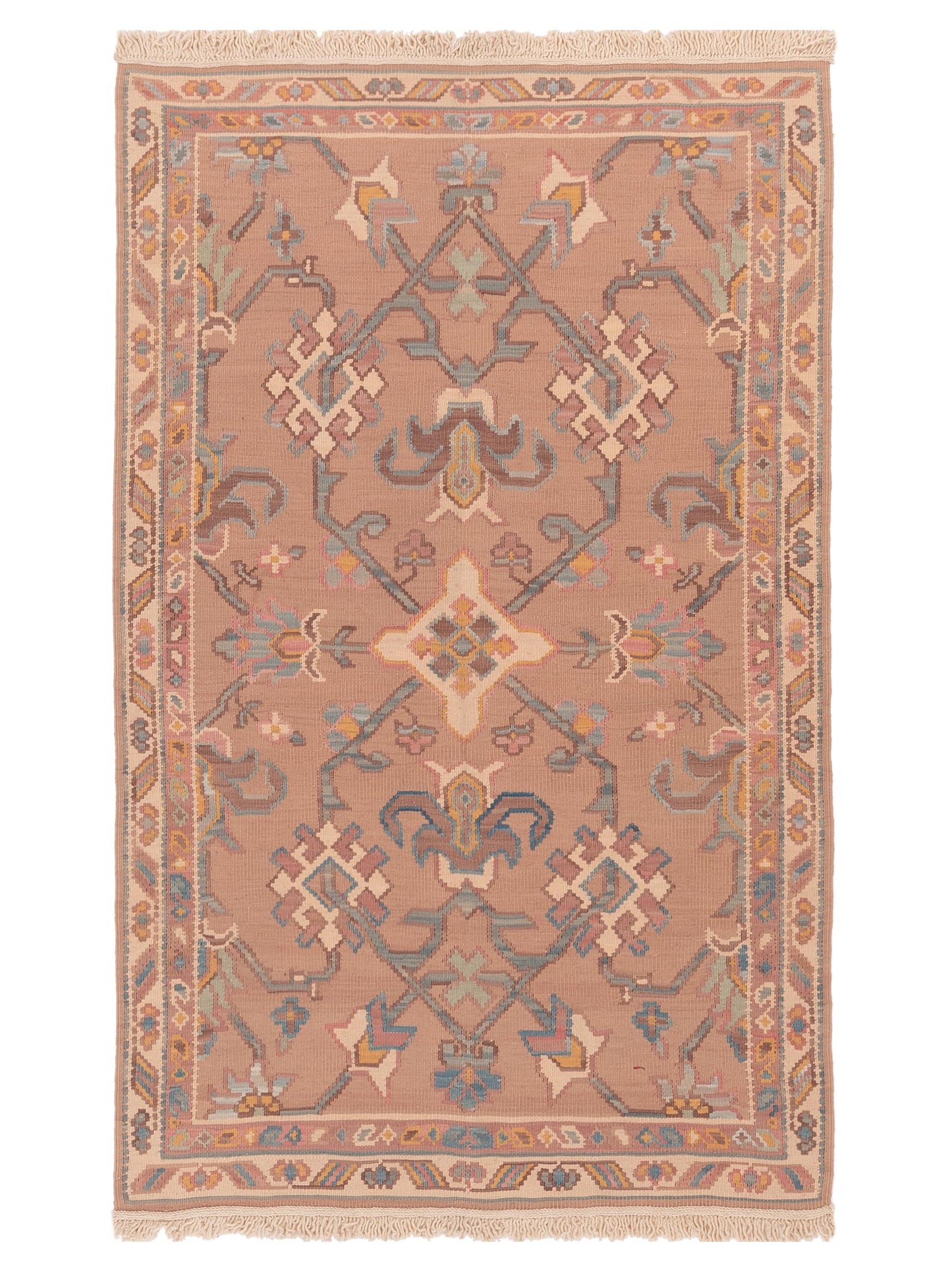 Pasha Transilvanian Kilim  Pink  Traditional