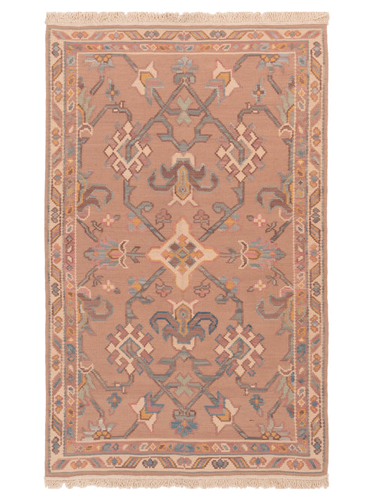 Pasha Transilvanian Kilim  Pink  Traditional