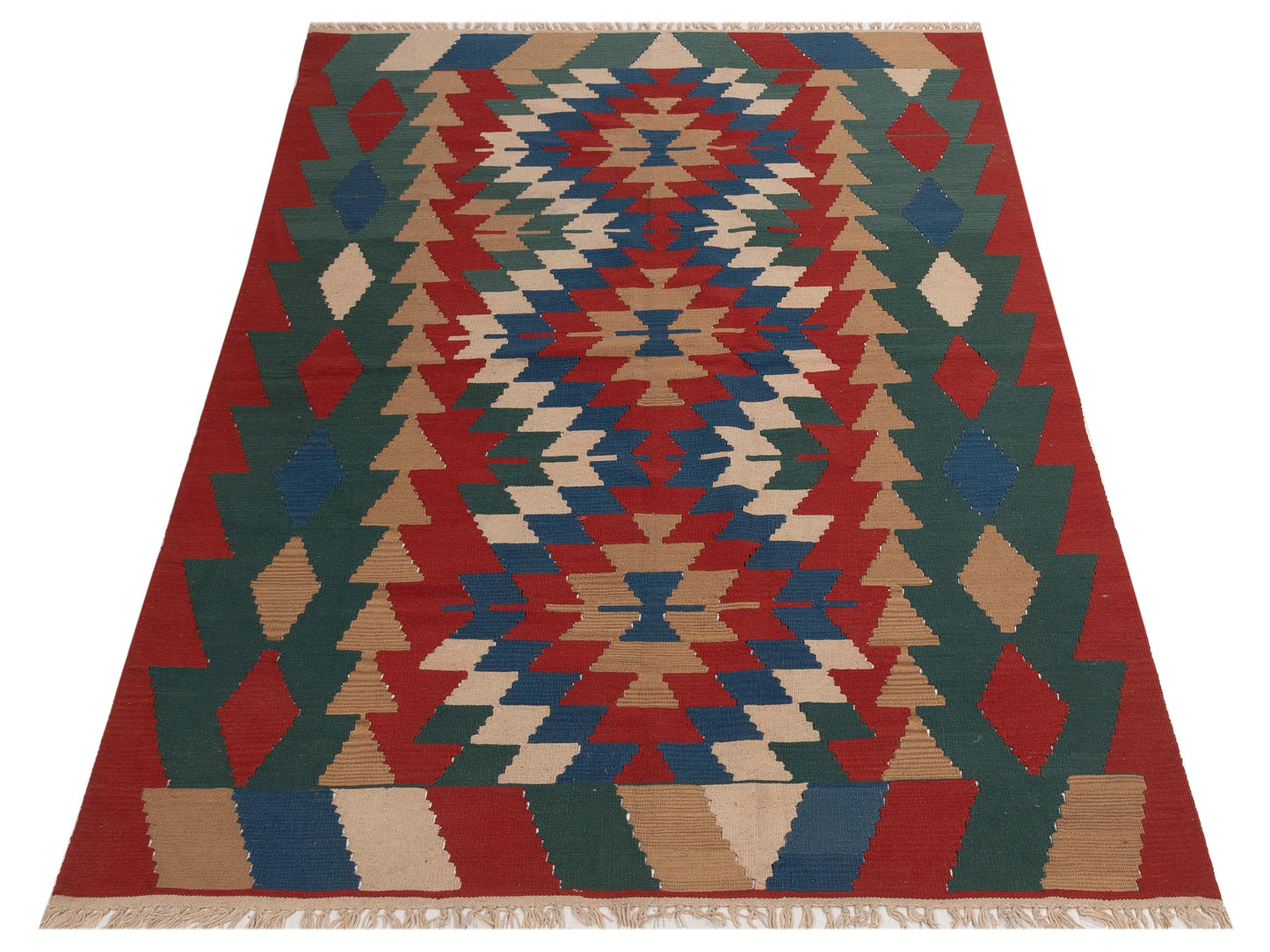 Kilim Multi 5.7x8.4 Hand Woven Rug