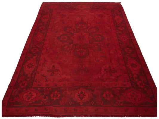 Vintage Red 9.3x11.11 Hand Knotted Rug