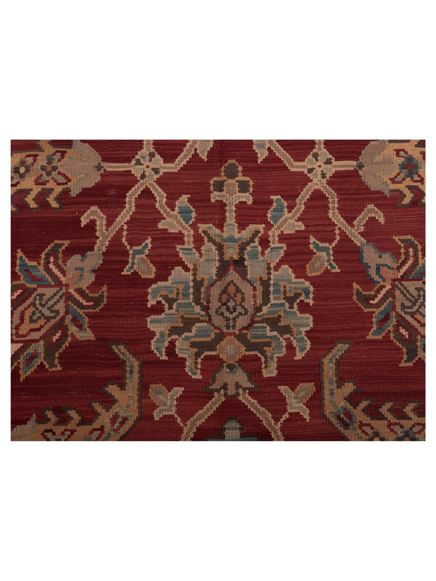 Kilvana Burgundy Brown 8.2x10.3 Hand Woven Rug