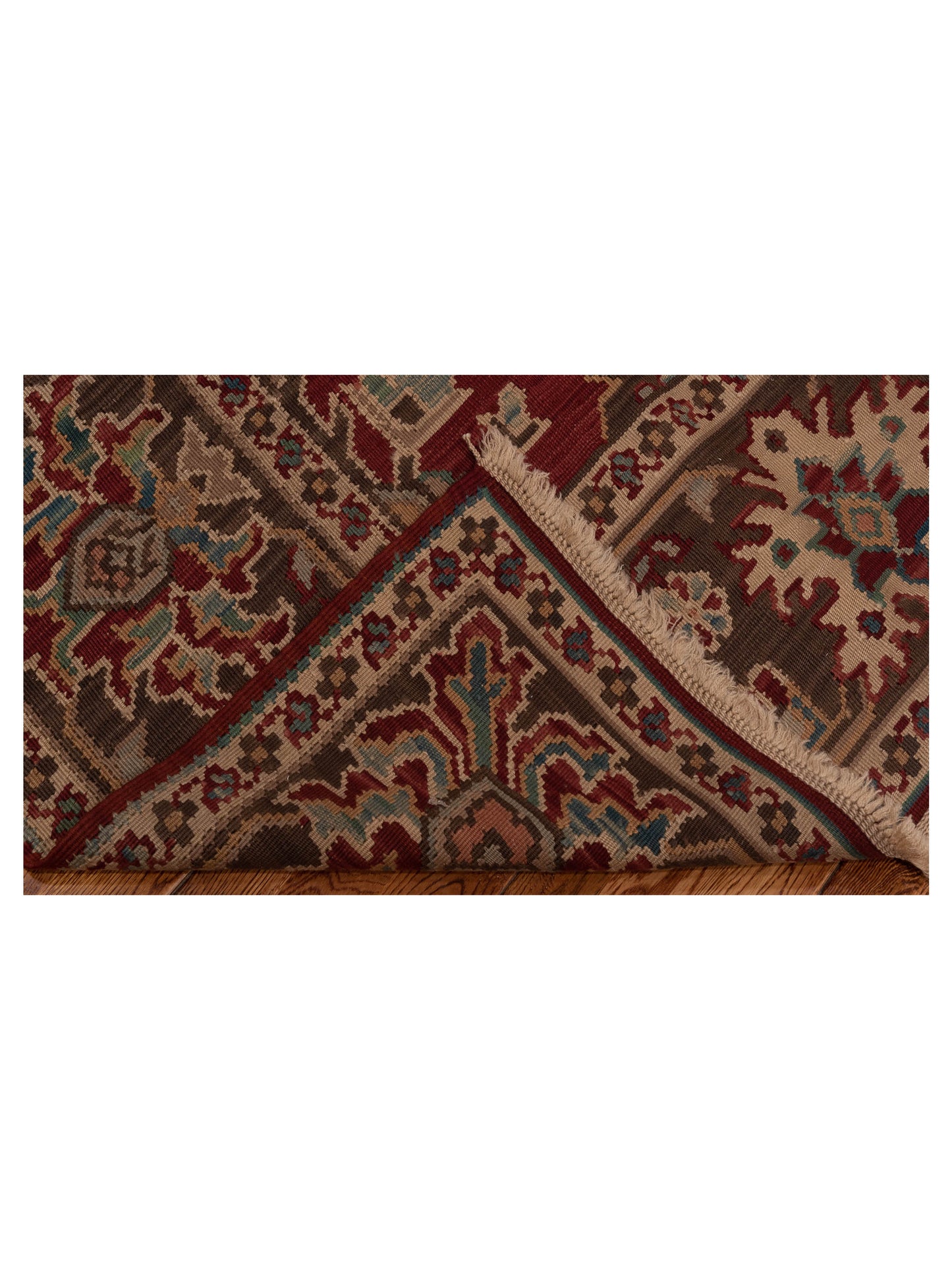 Kilvana Burgundy Brown 8.2x10.3 Hand Woven Rug