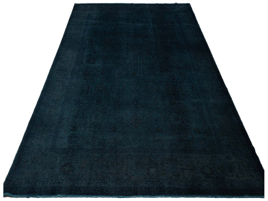 Vintage Indigo 10.3x13.8 Hand Knotted Rug