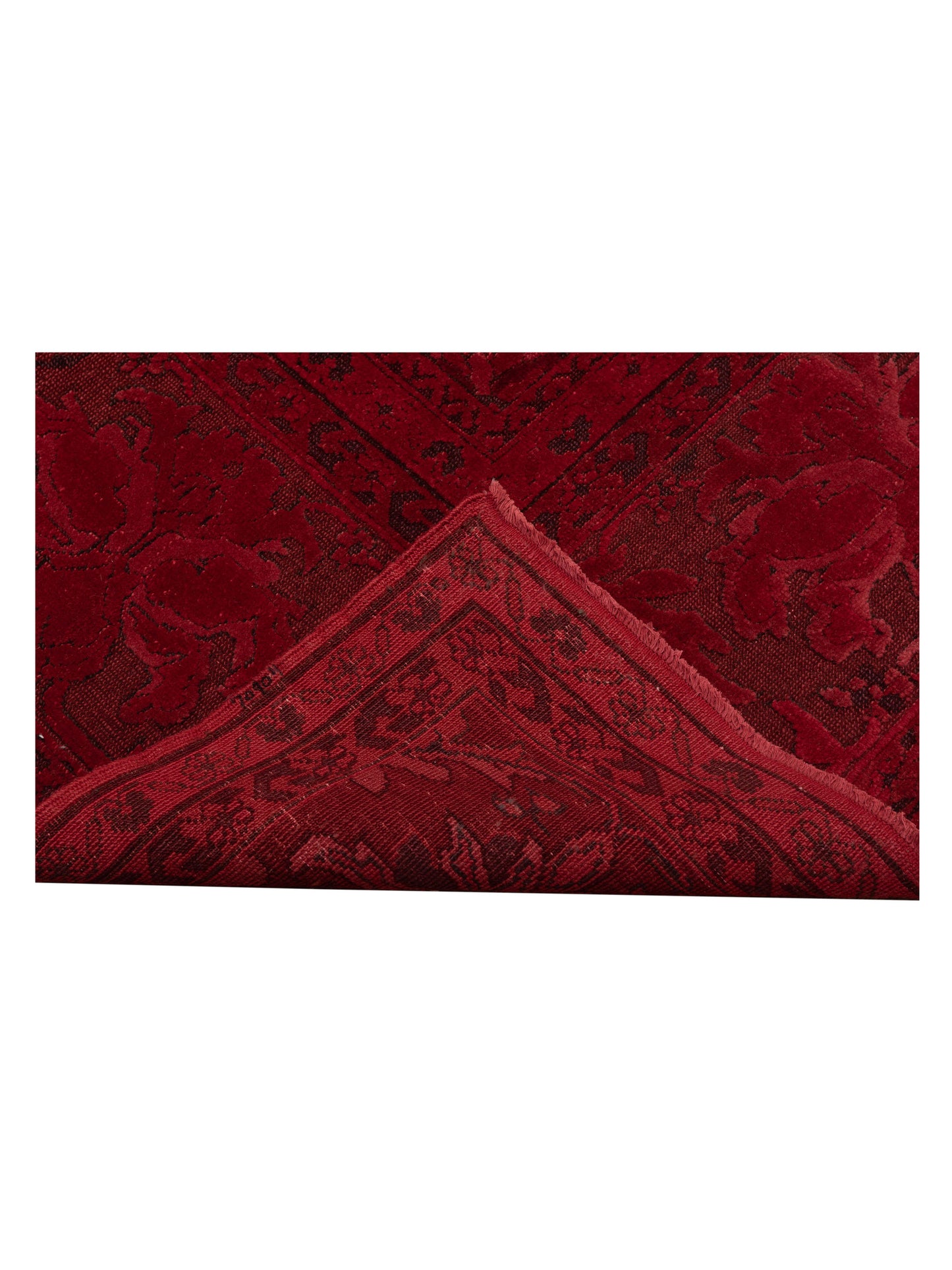 Vintage Red 10.7x13.7 Hand Knotted Rug