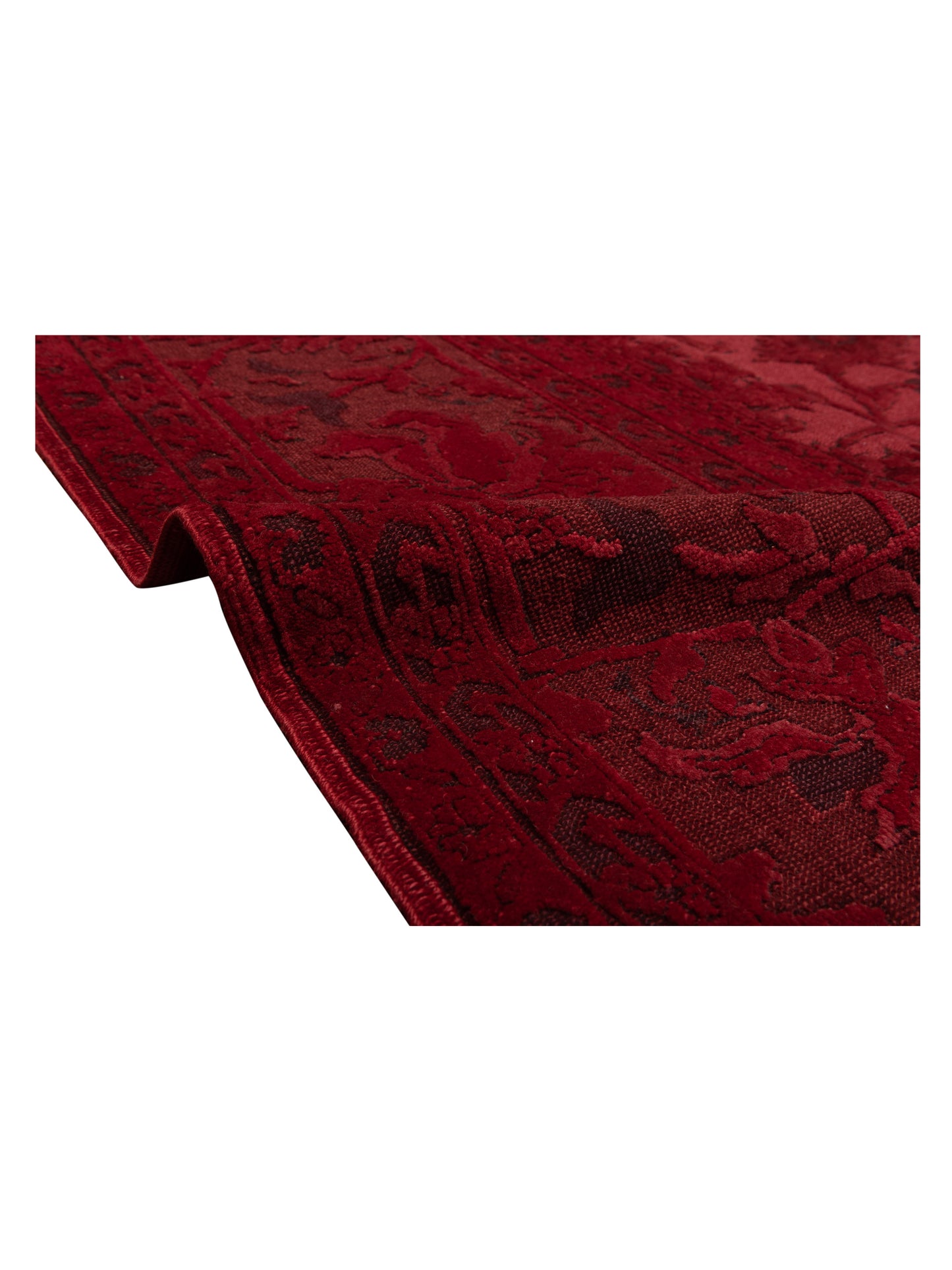 Vintage Red 10.7x13.7 Hand Knotted Rug