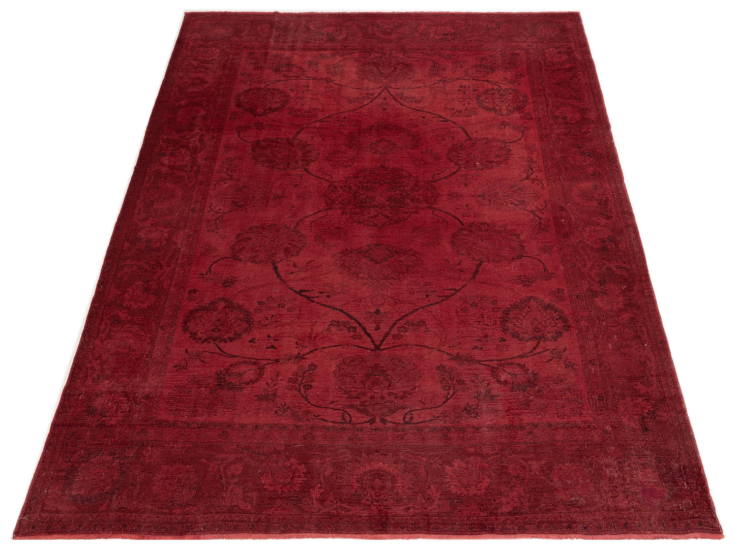 Vintage Red 9.1x11.11 Hand Knotted Rug
