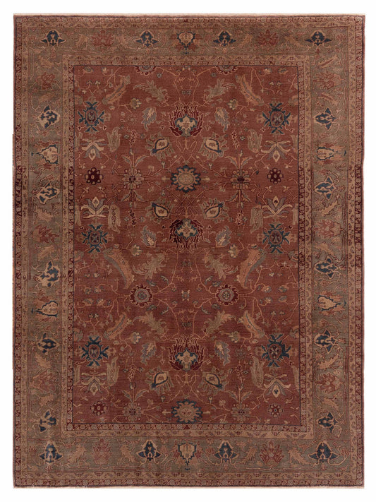 Pasha Turkish Elvan  Brick Green Traditional