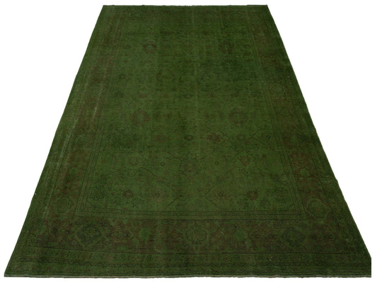 Vintage Green 8.8x11.11 Hand Knotted Rug