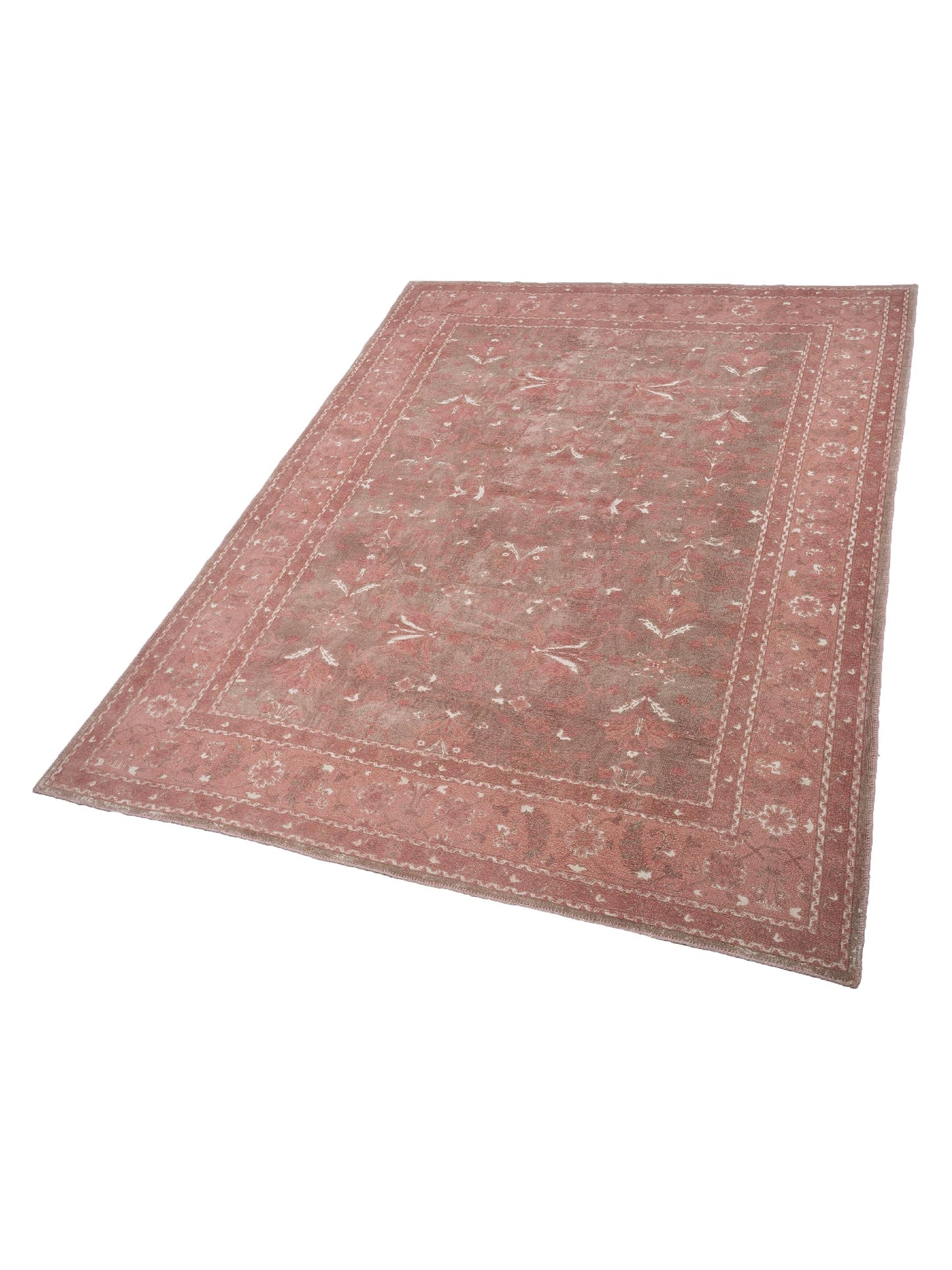 Vintage Pink 10x13 Hand Knotted Rug