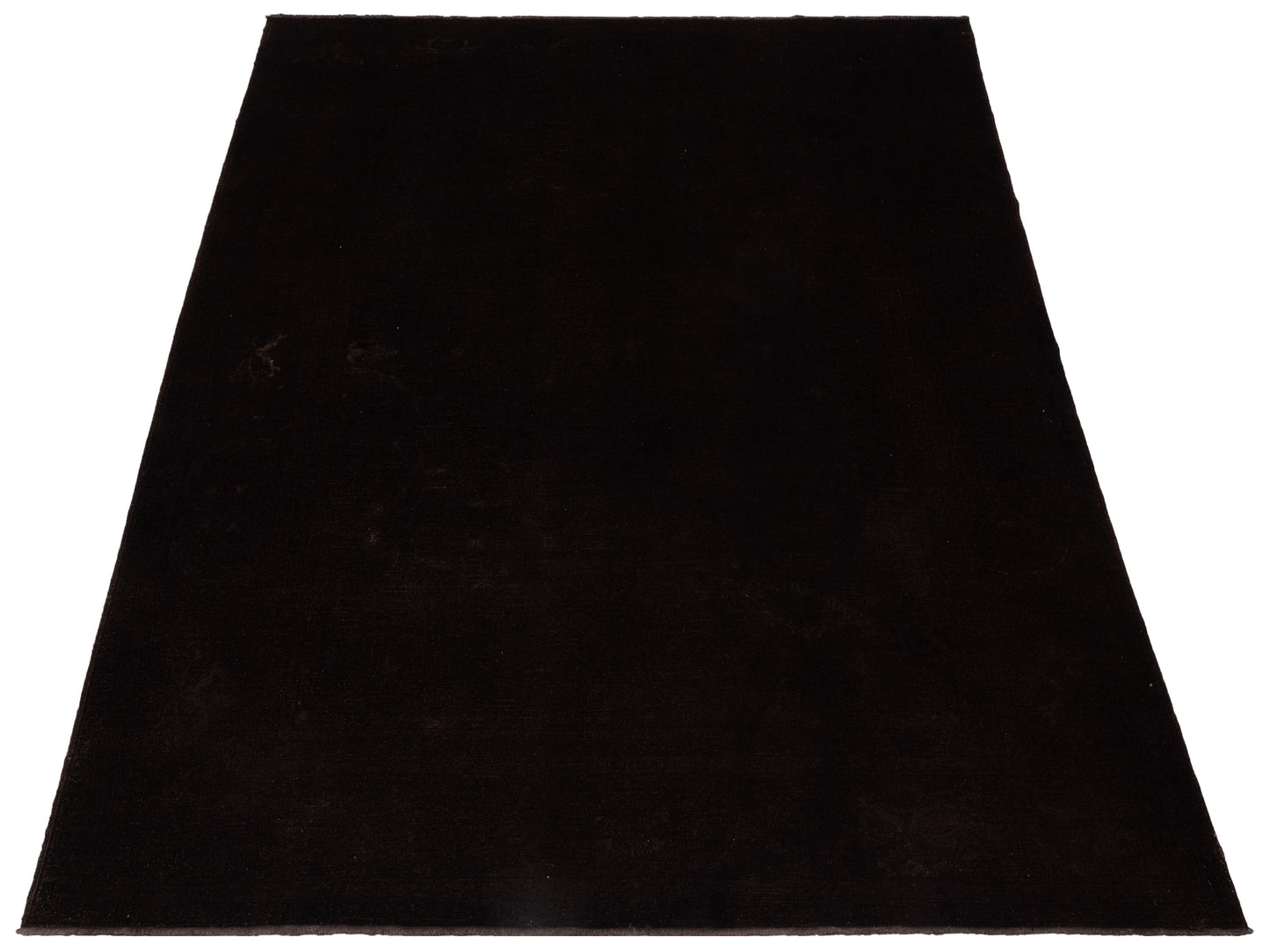 Vintage Dark Brown 10.5x12.6 Hand Knotted Rug