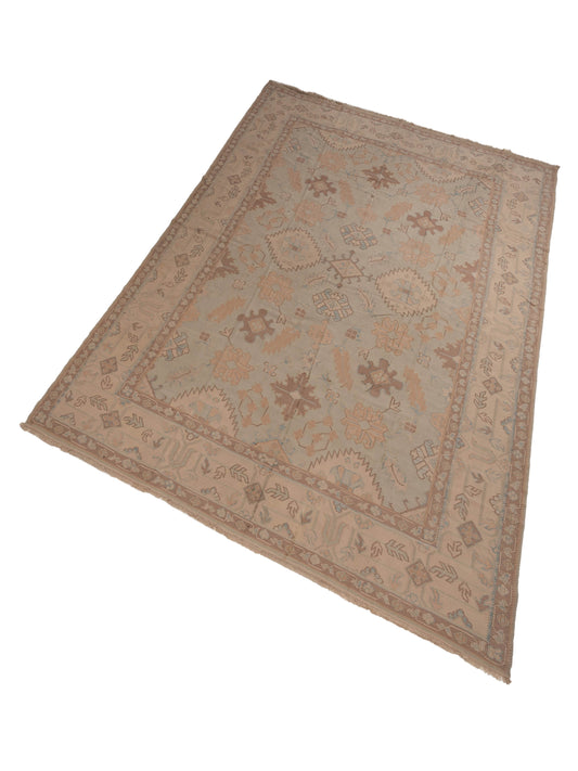 Kilvana Green Beige 10.4x14.2 Hand Woven Rug