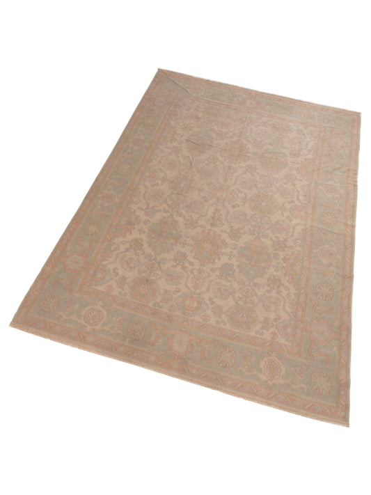 Kilvana Beige Silver 9.1x12.2 Hand Woven Rug
