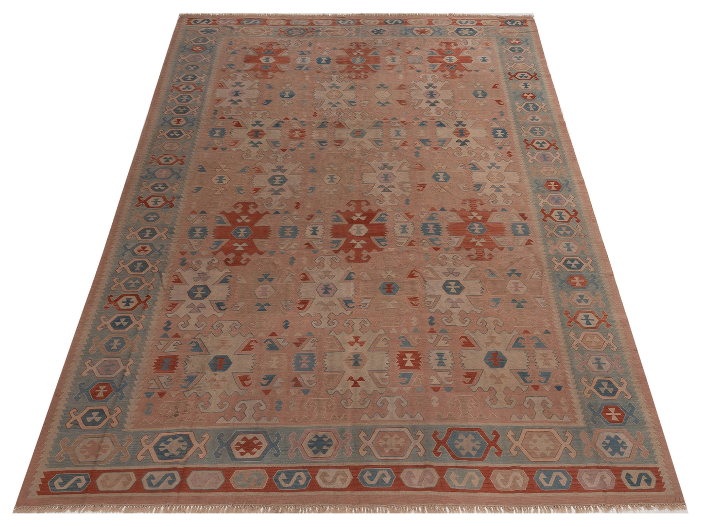 Kilvana Pink Gray 9x12 Hand Woven Rug