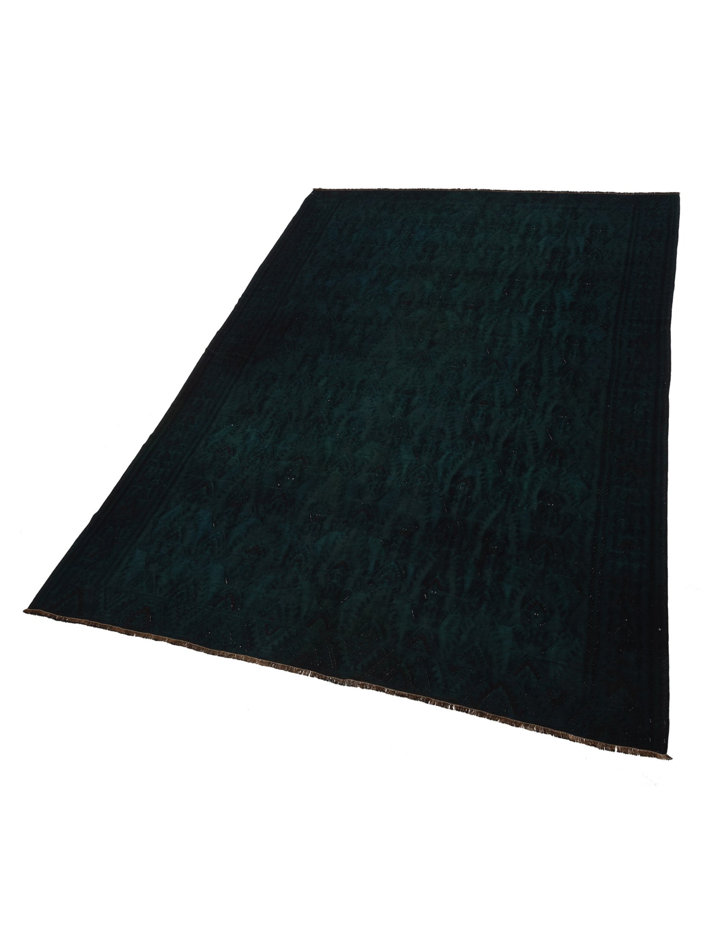 Vintage Dark Blue 10.2x14 Hand Knotted Rug