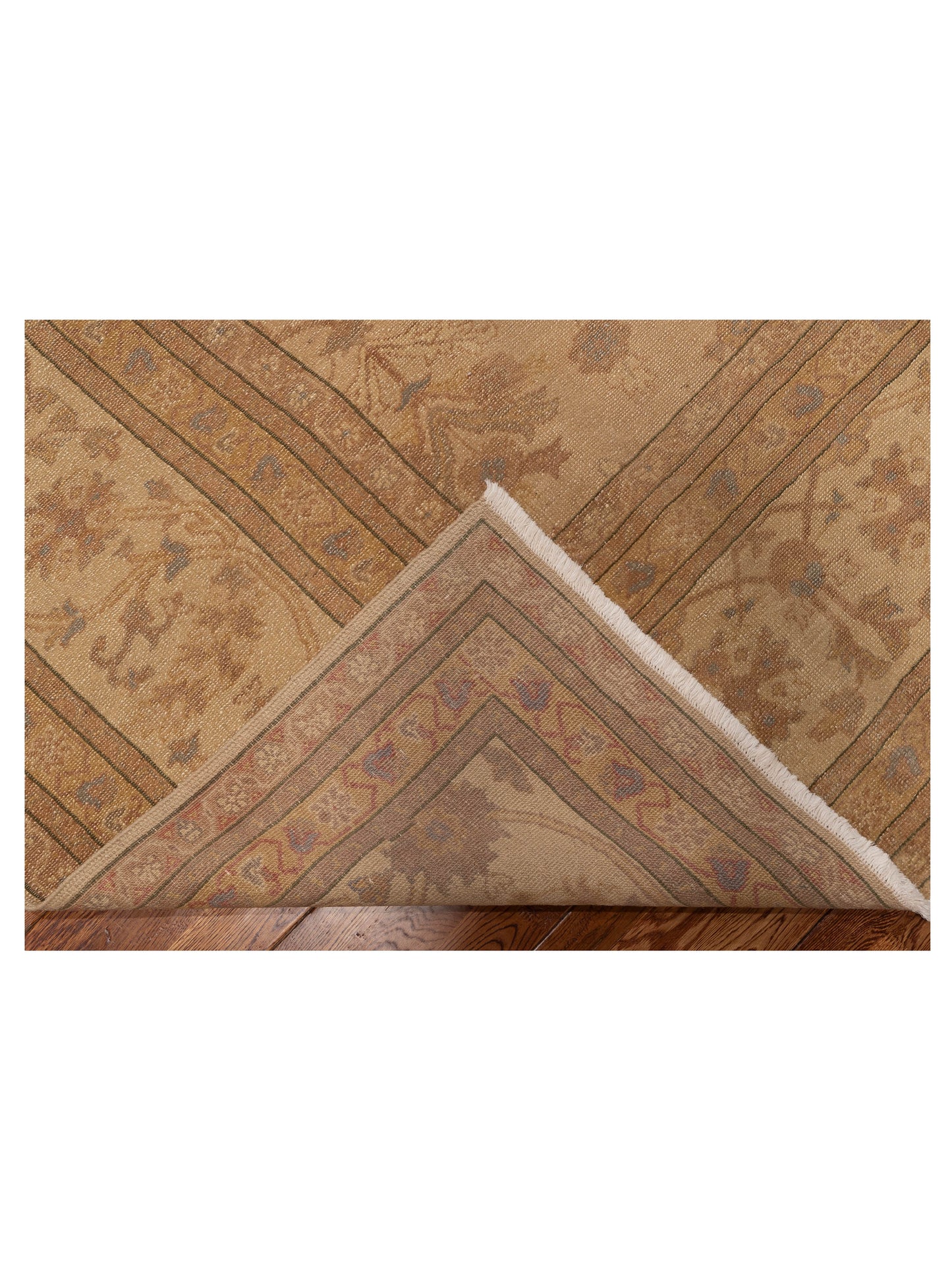 Turkish Elvaria Beige Beige 14.2x20.3 Hand Knotted Rug