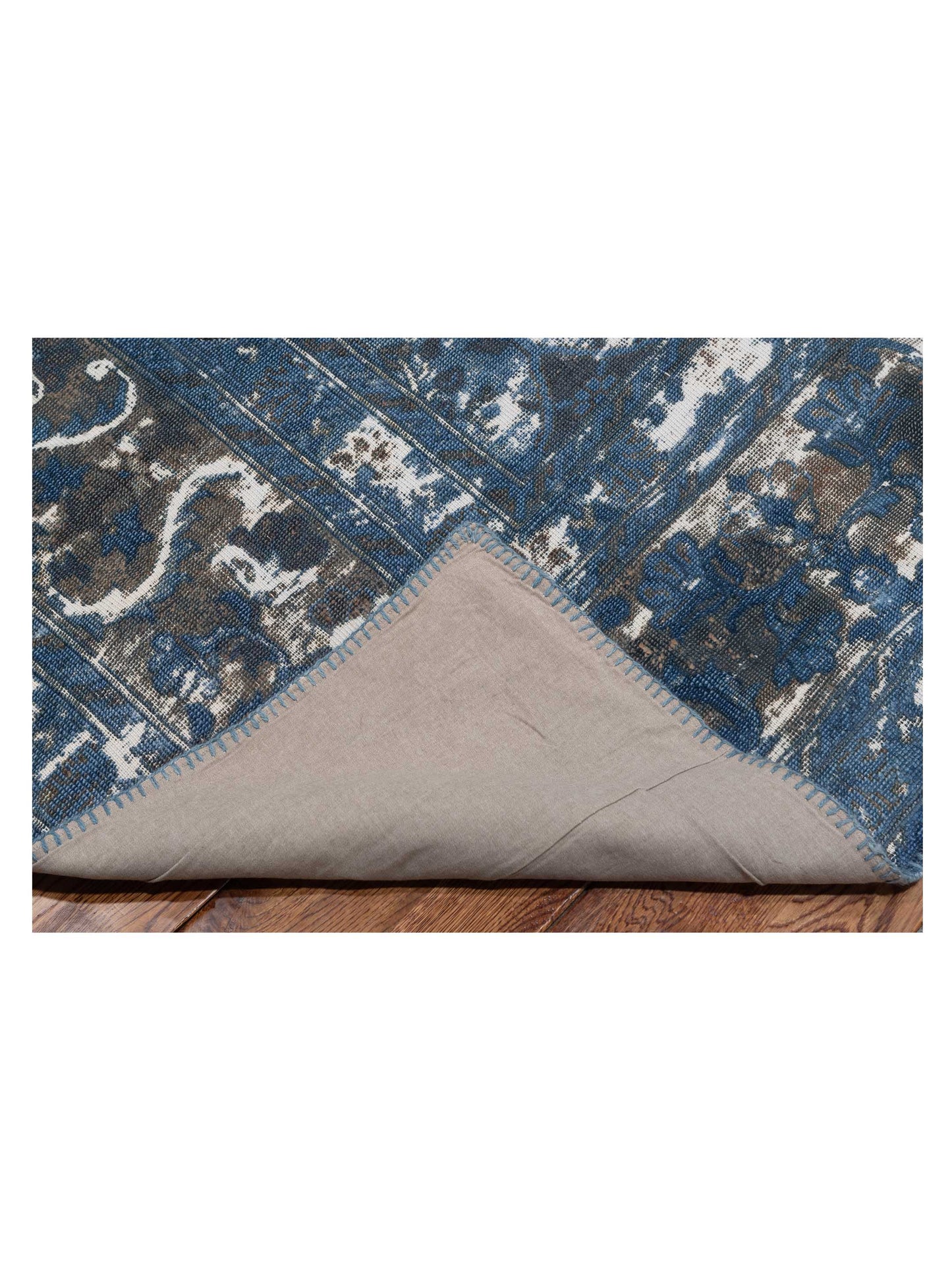 Vintage Dark Blue 9.9x12.10 Hand Knotted Rug