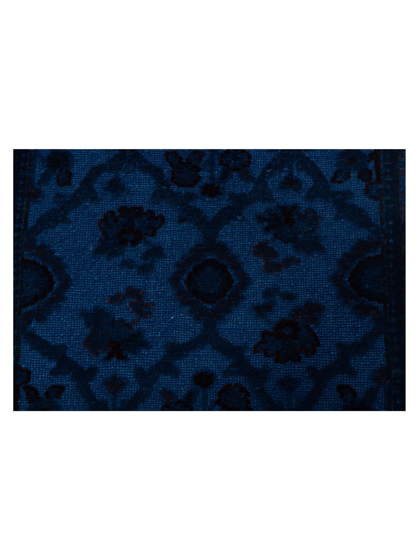 Vintage Blue 2.6x8.3 Hand Knotted Rug