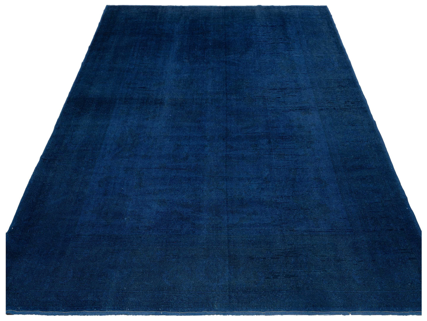 Vintage Dark Blue 9.7x11.11 Hand Knotted Rug