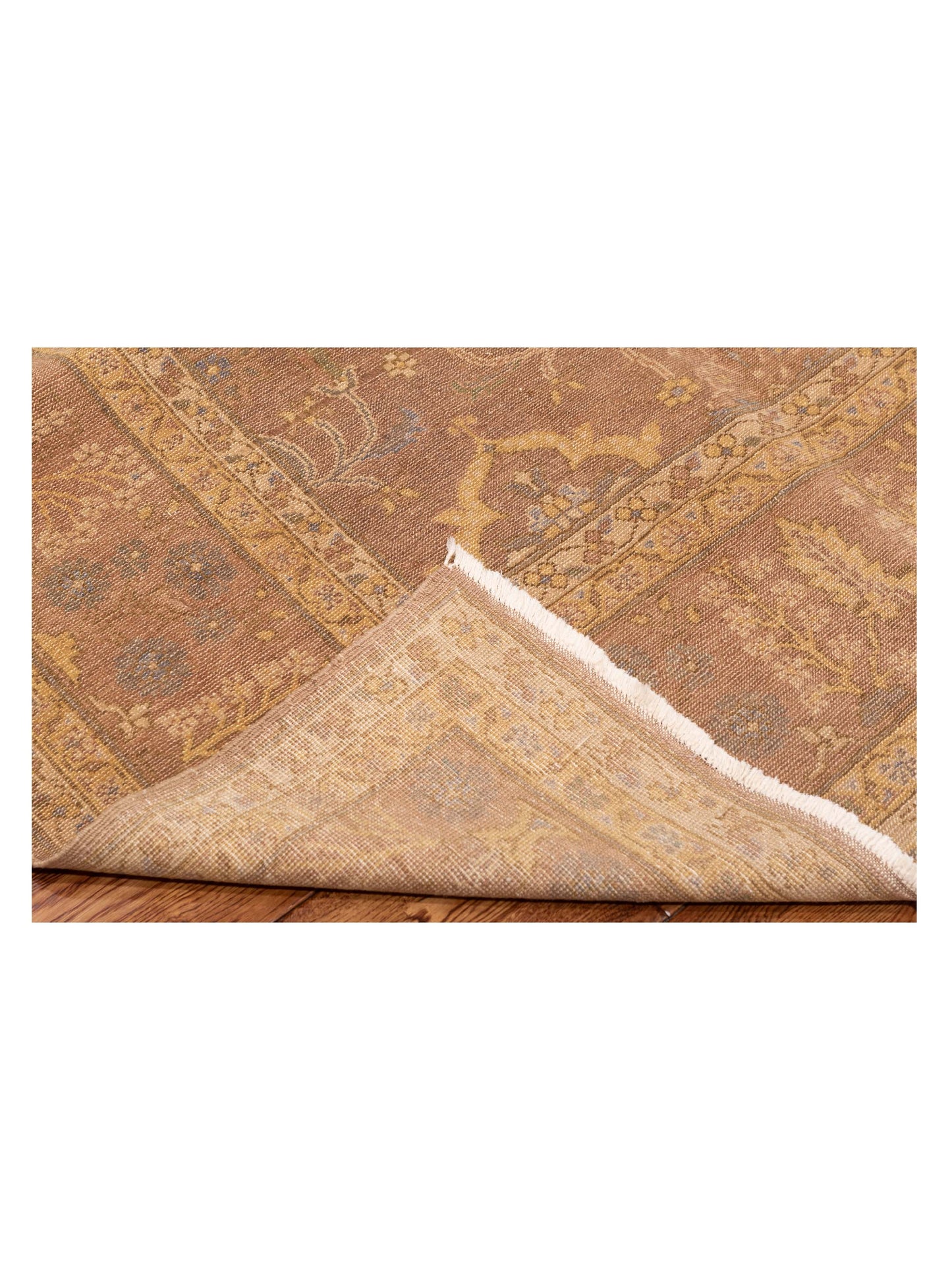 Turkish Elvaria Light Brown 9x11 Hand Knotted Rug