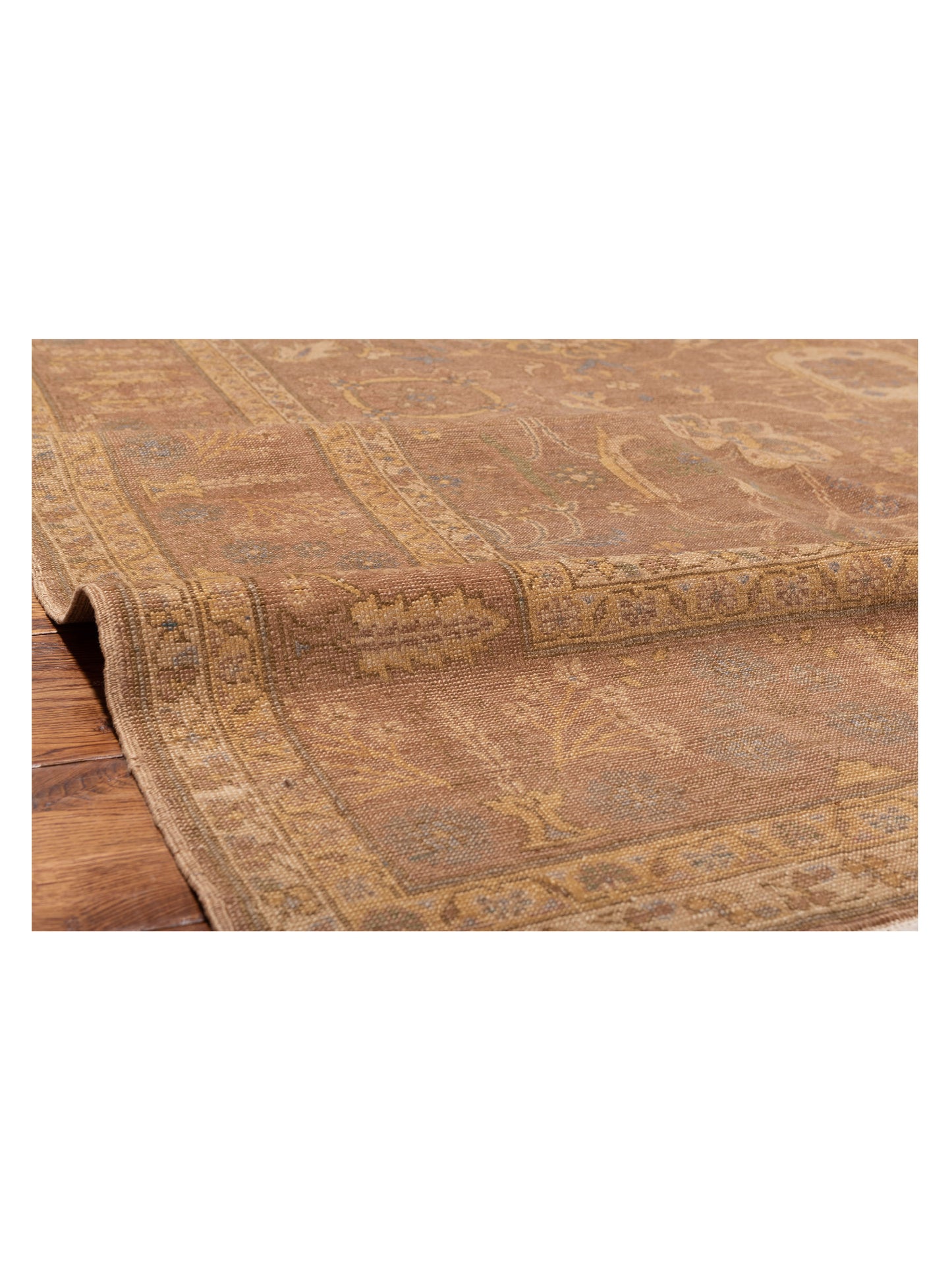 Turkish Elvaria Light Brown 9x11 Hand Knotted Rug