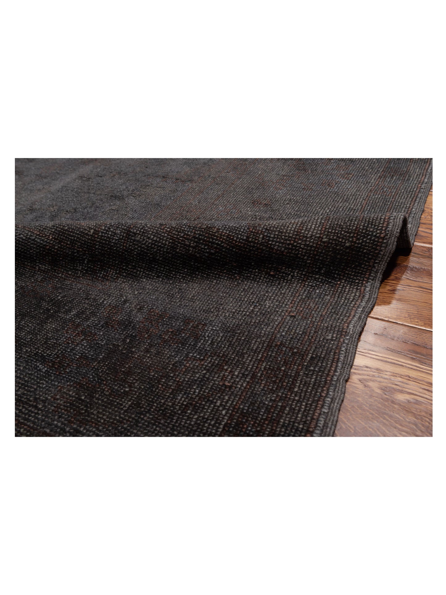 Vintage Dark Gray 9.1x11.4 Hand Knotted Rug