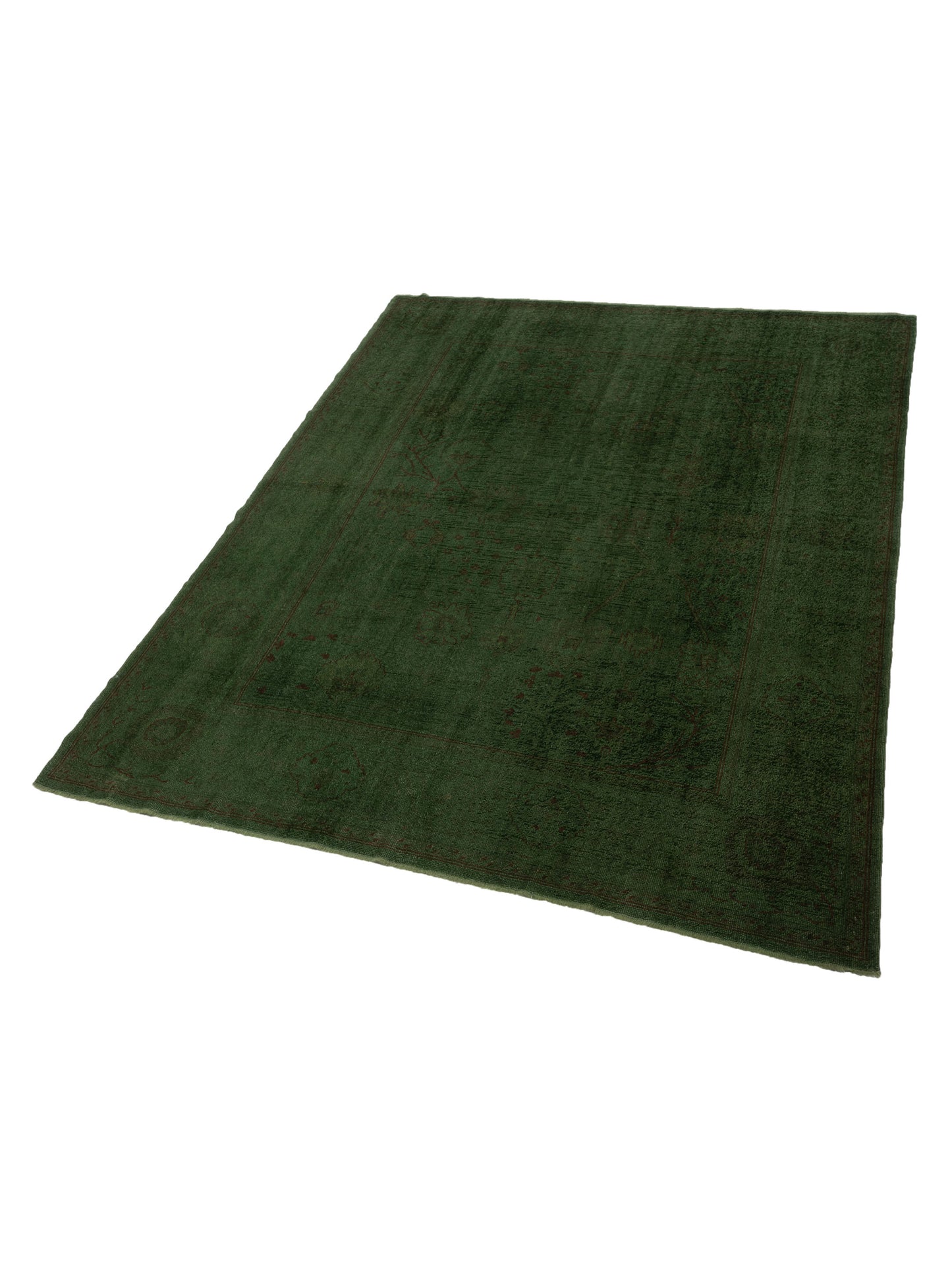 Vintage Green 9.7x12.2 Hand Knotted Rug