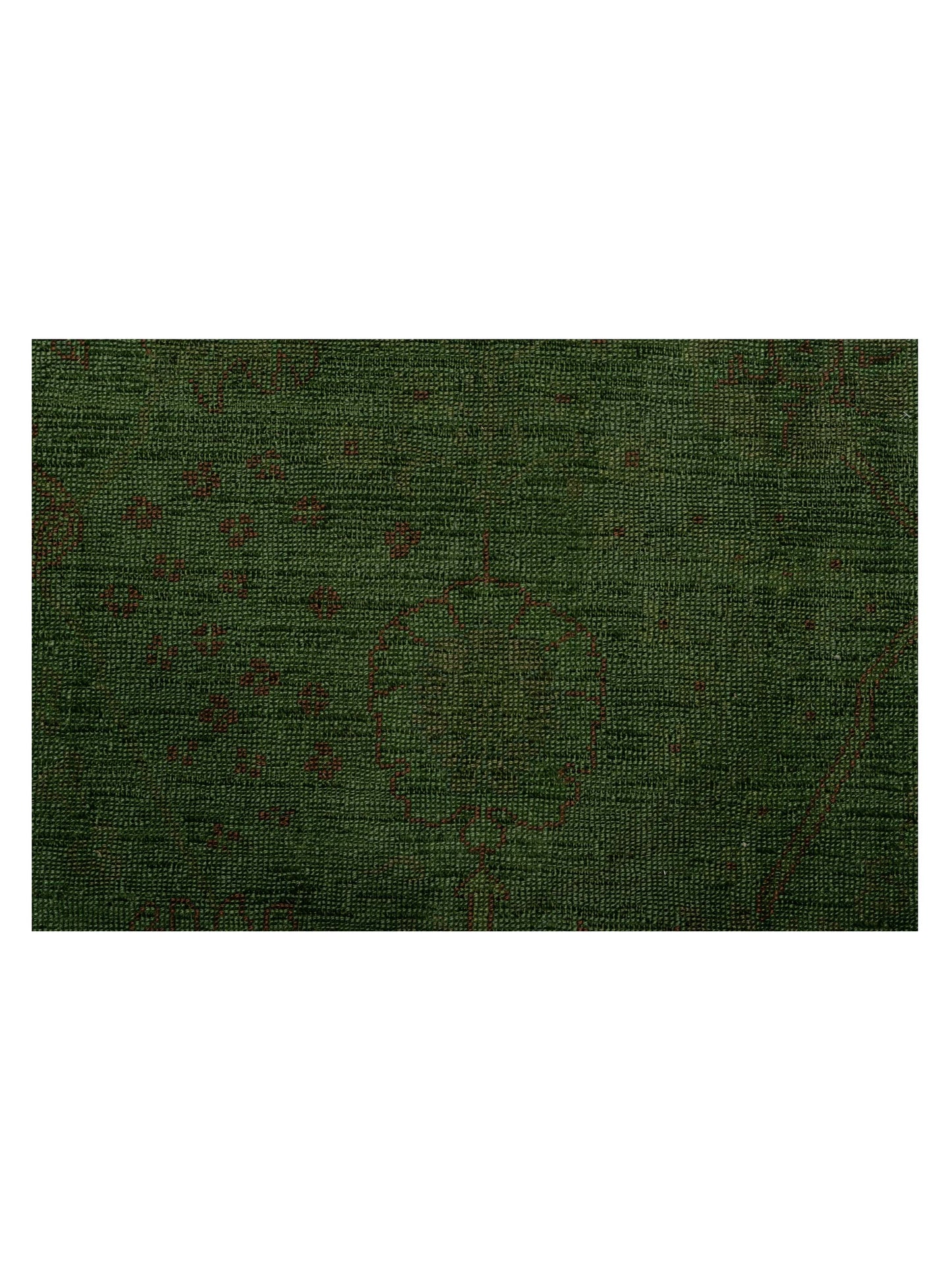 Vintage Green 9.7x12.2 Hand Knotted Rug