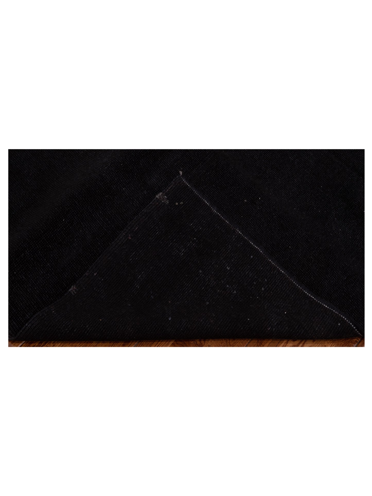Vintage Black 6.10x7.10 Hand Knotted Rug