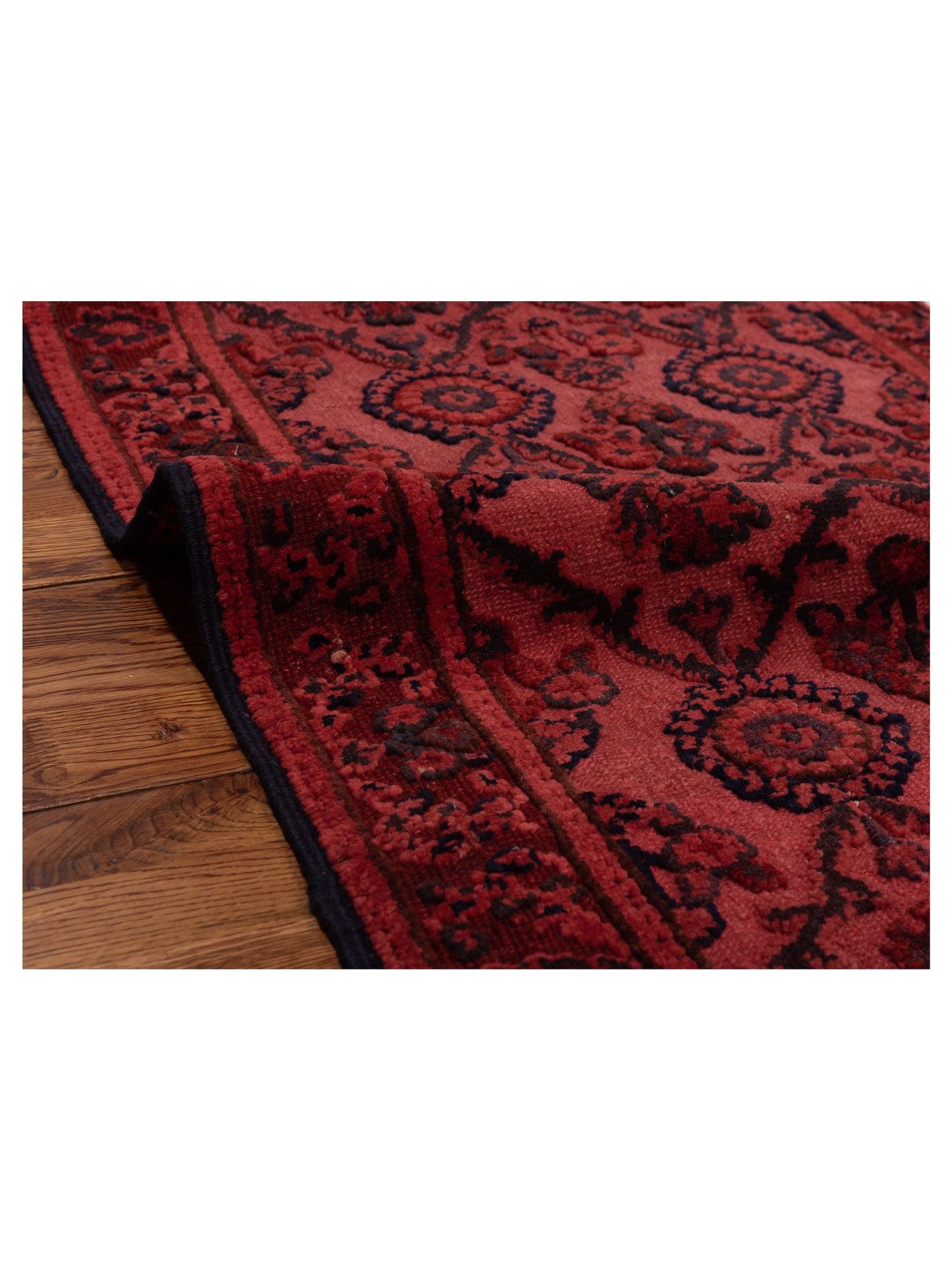 Vintage Red 2.8x7.7 Hand Knotted Rug
