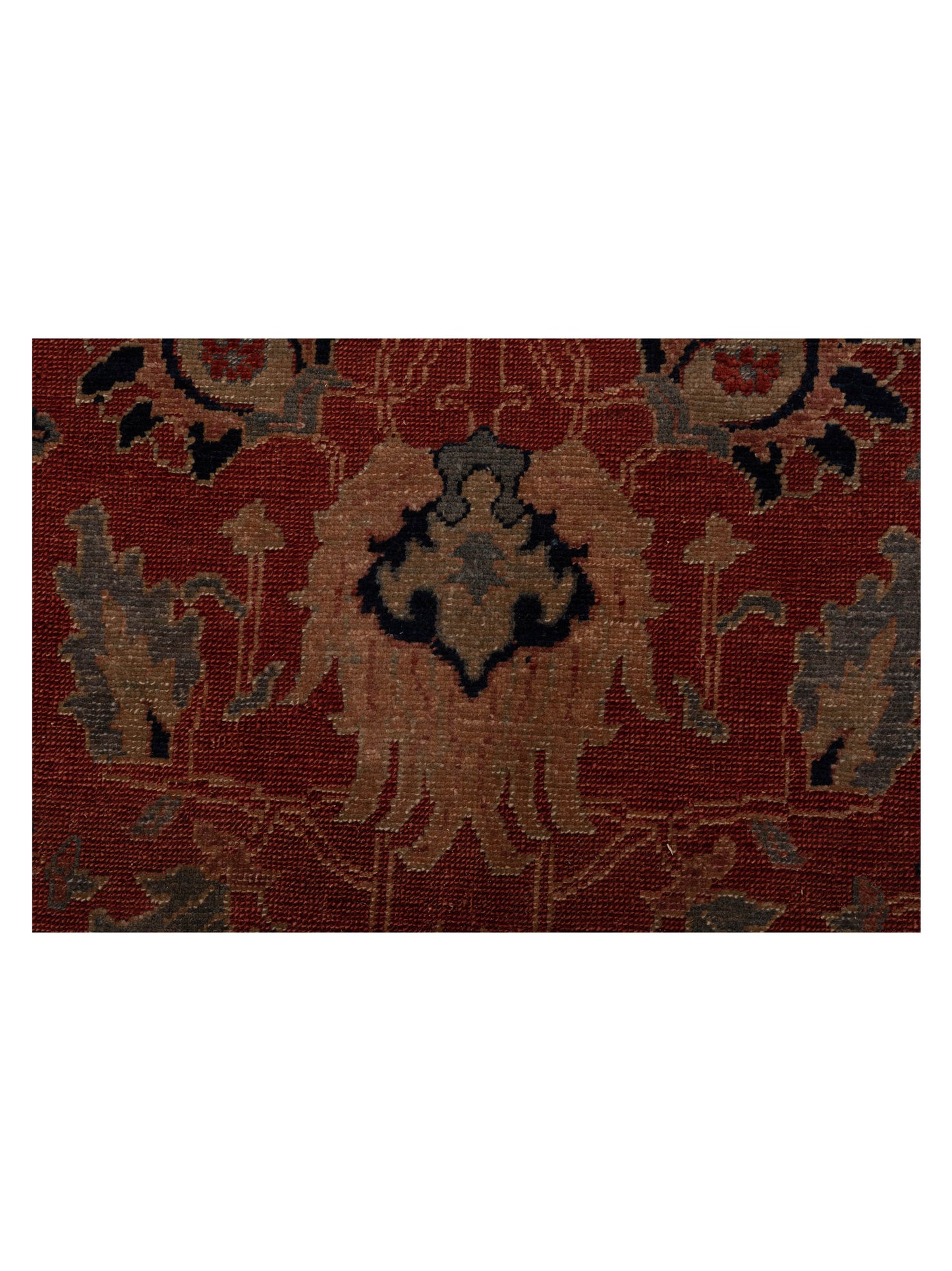 Turkish Elvaria Red Navy 8.11x14.5 Hand Knotted Rug