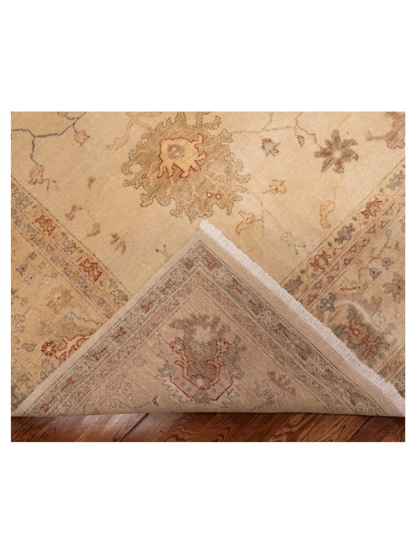Elvaria Ivory Gold 8.8x10.3 Hand Knotted Rug