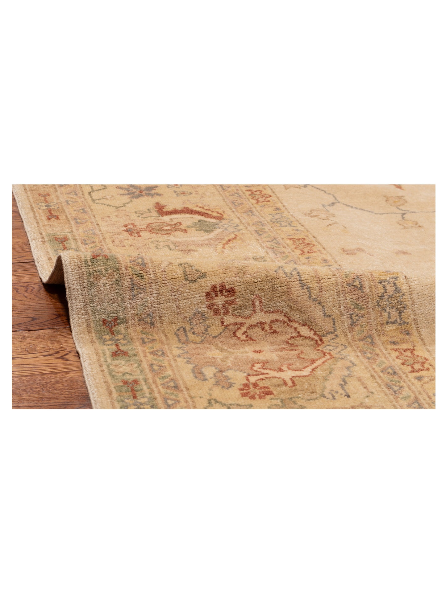 Elvaria Ivory Gold 8.8x10.3 Hand Knotted Rug