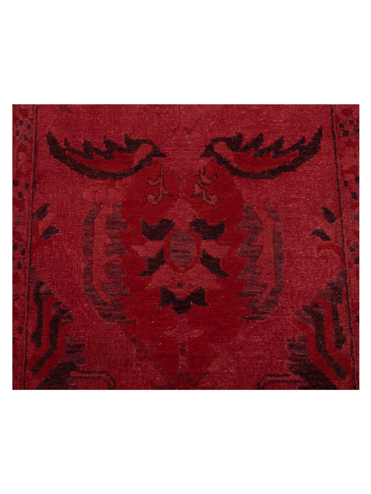 Vintage Red 2.9x13.6 Hand Knotted Rug