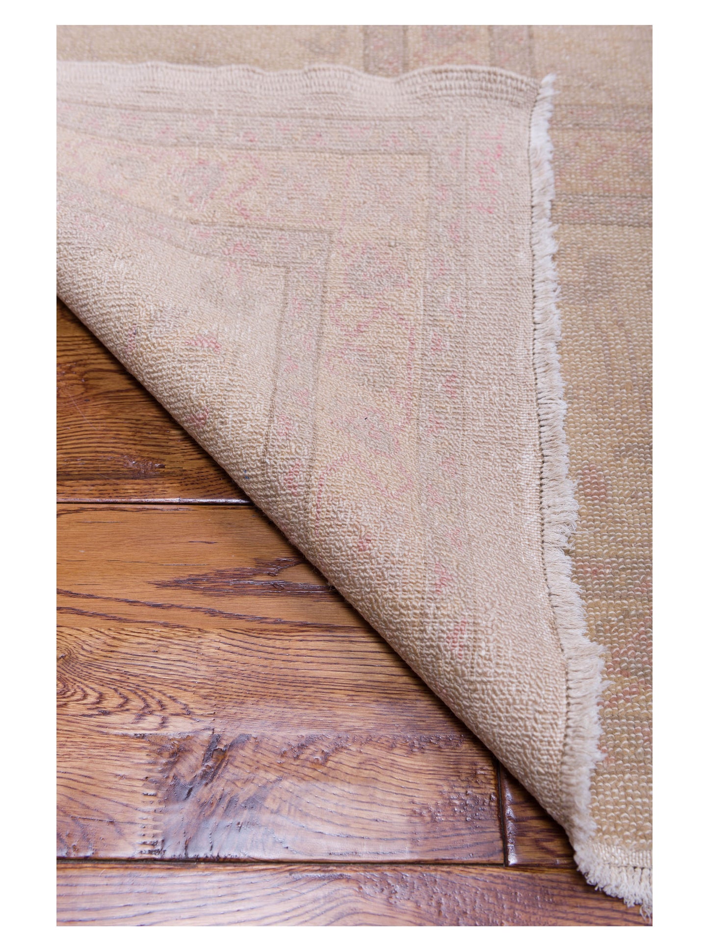 Turkish Elvaria Beige Light Camel 10.7x14 Hand Knotted Rug